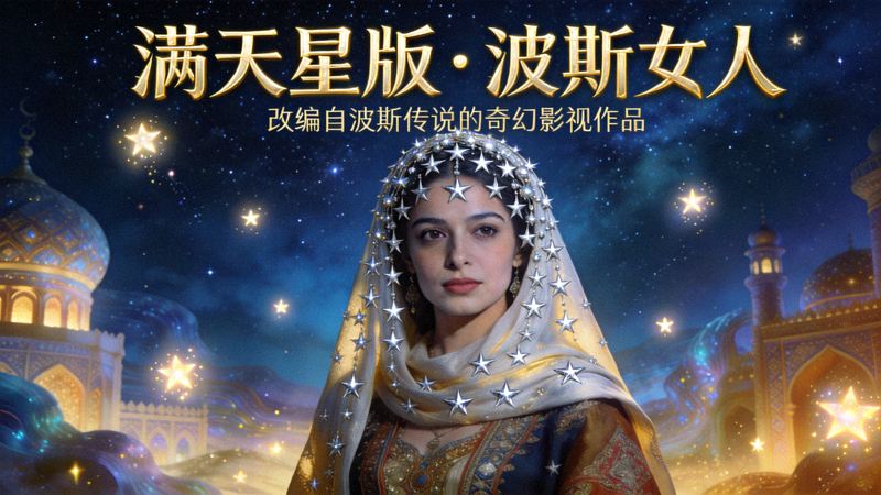 《满天星版·波斯女人》影视海报 - 一部改编自波斯传说的奇幻影视作品