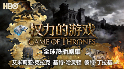全球热播剧集《权力的游戏》海报